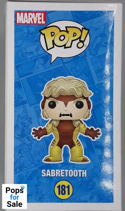 181 Sabretooth - Marvel X-Men - Funko POP - Box Damaged