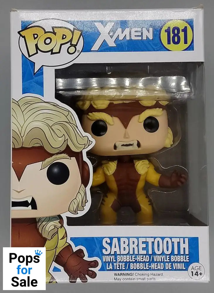 181 Sabretooth - Marvel X-Men - Funko POP - Box Damaged
