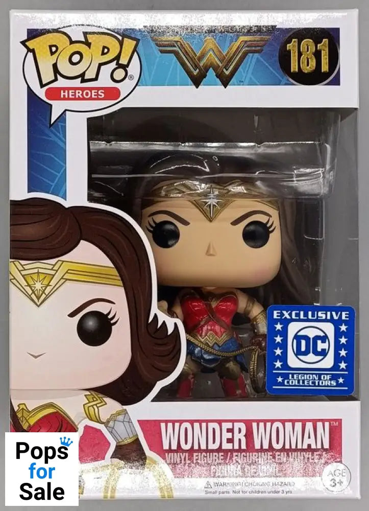 #181 Wonder Woman (Lasso of Truth) - DC Legion Collectors Funko POP - PopsforSale.co.uk