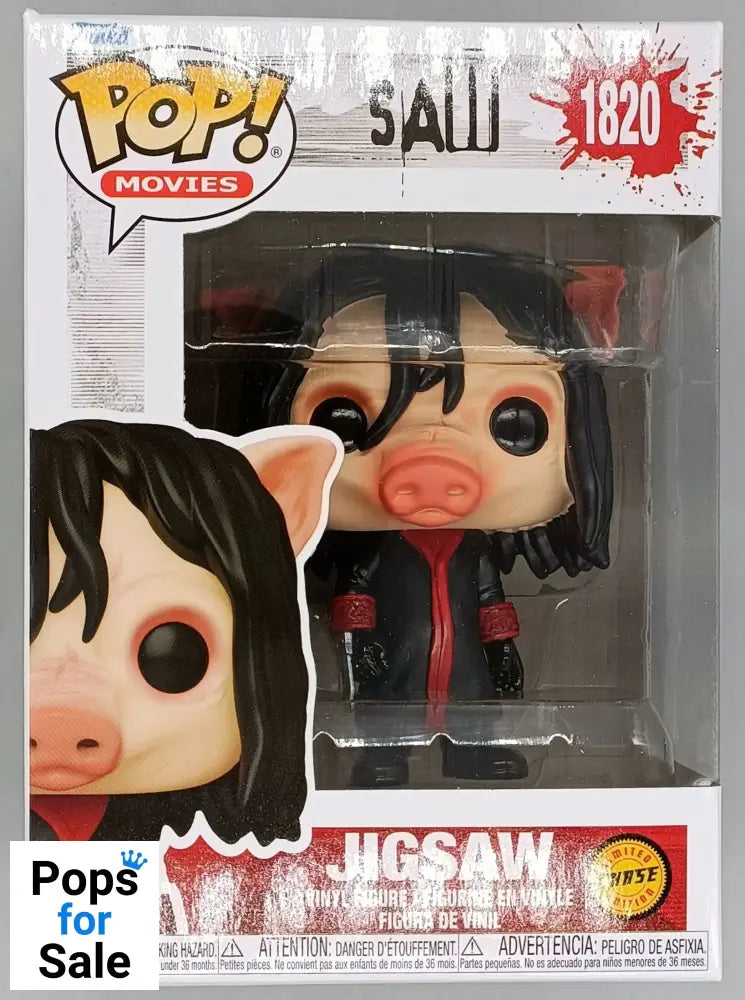 1820 Jigsaw - Saw 10th Anniversary - Horror - Chase Funko POP - Brand New