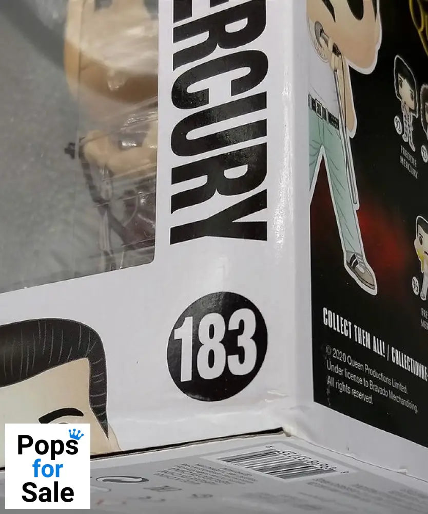 183 Freddie Mercury (Live Aid 1985) - Queen - Box Damaged Funko POP