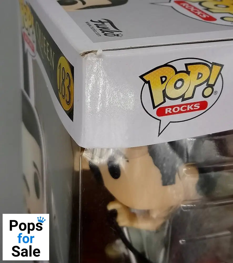 183 Freddie Mercury (Live Aid 1985) - Queen - Box Damaged Funko POP