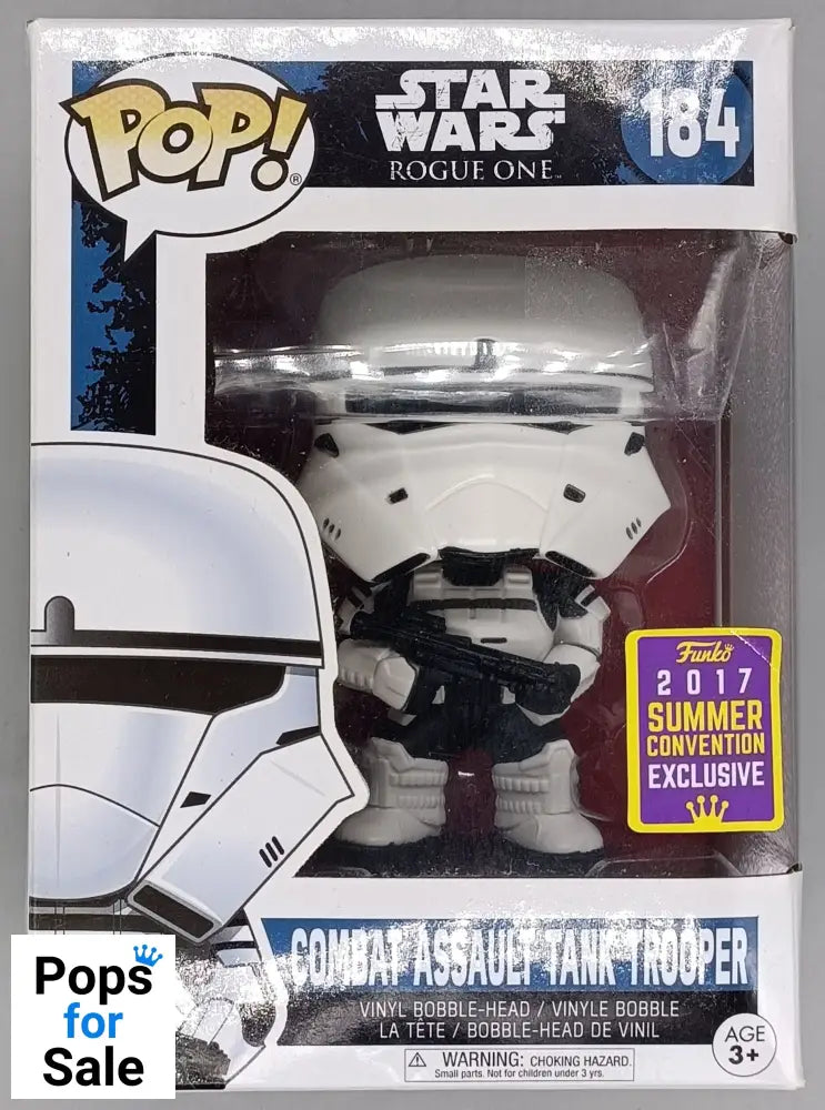 184 Combat Assault Tank Trooper - Star Wars - 2017 Con - Box Damaged Funko POP