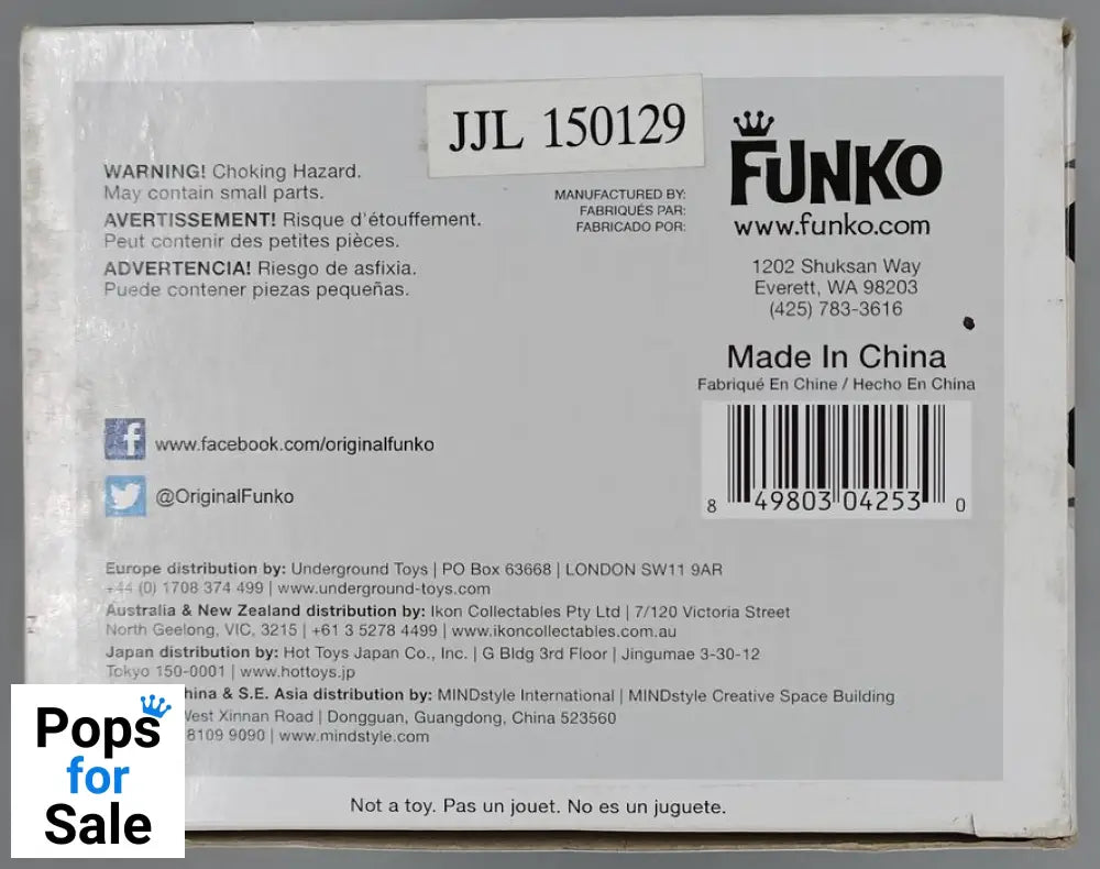 185 The Cigarette Smoking Man - The X-Files - Funko POP - Box Damaged