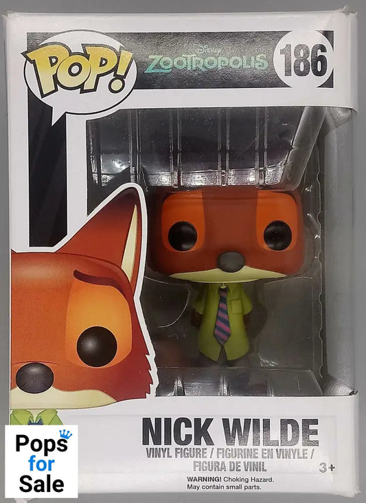 #186 Nick Wilde - Disney Zootopia - Box Damaged Funko POP - PopsforSale.co.uk