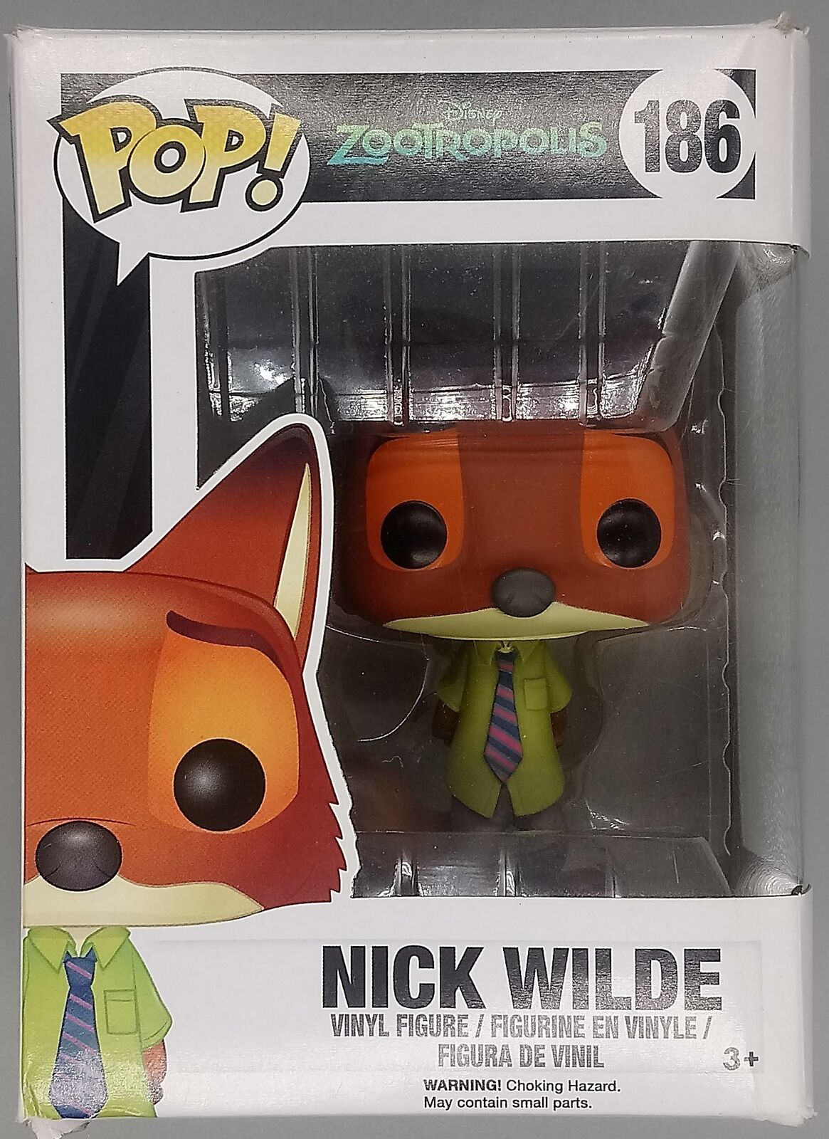 #186 Nick Wilde - Disney Zootopia - Box Damaged Funko POP - PopsforSale.co.uk