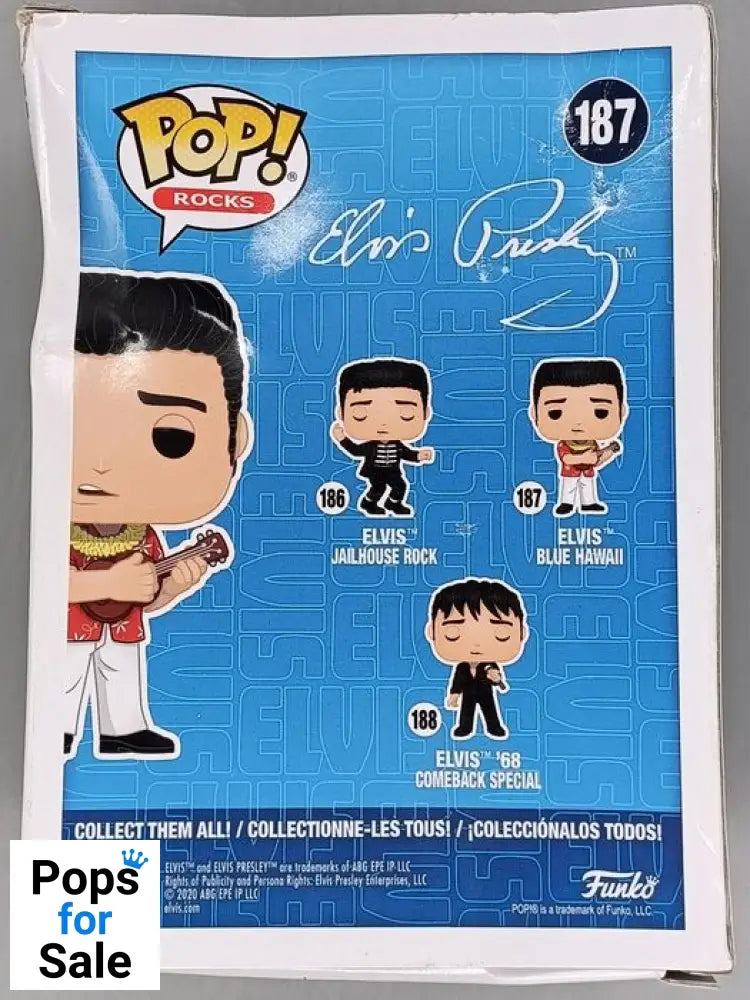 187 Elvis (Blue Hawaii) - Funko POP - Box Damaged