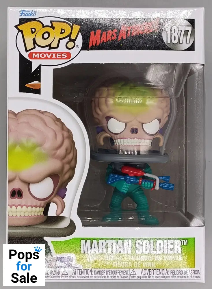 1877 Martian Soldier with Atomic Ray Gun - Mars Attacks Funko POP - Brand New