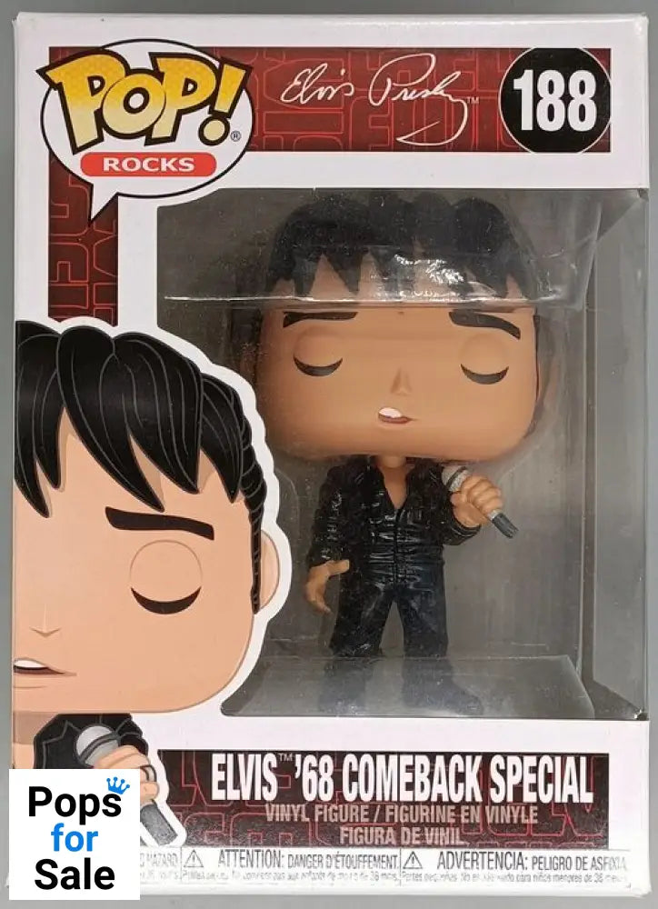 188 Elvis ('68 Comeback Special) - Box Damaged Funko POP