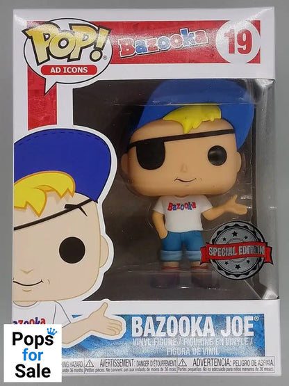 #19 Bazooka Joe - Ad Icons - Box Damaged Funko POP - PopsforSale.co.uk