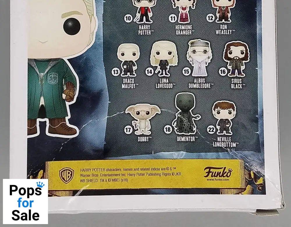 #19 Draco Malfoy (Quidditch) - Harry Potter - Box Damaged Funko POP - PopsforSale.co.uk