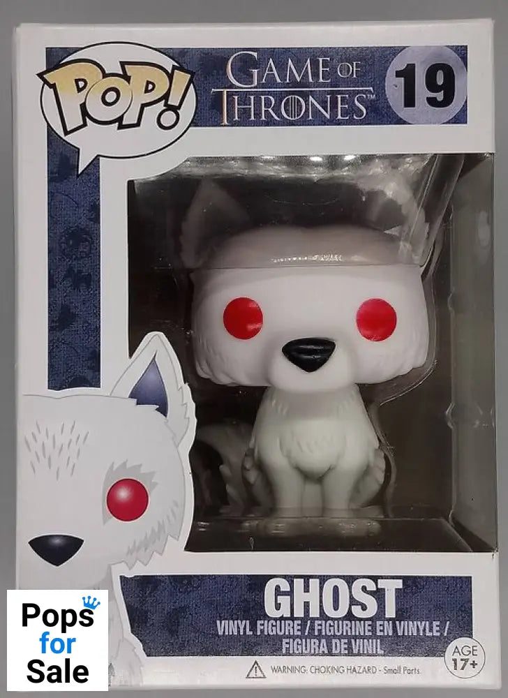 #19 Ghost - Game of Thrones - Box Damaged Funko POP - PopsforSale.co.uk