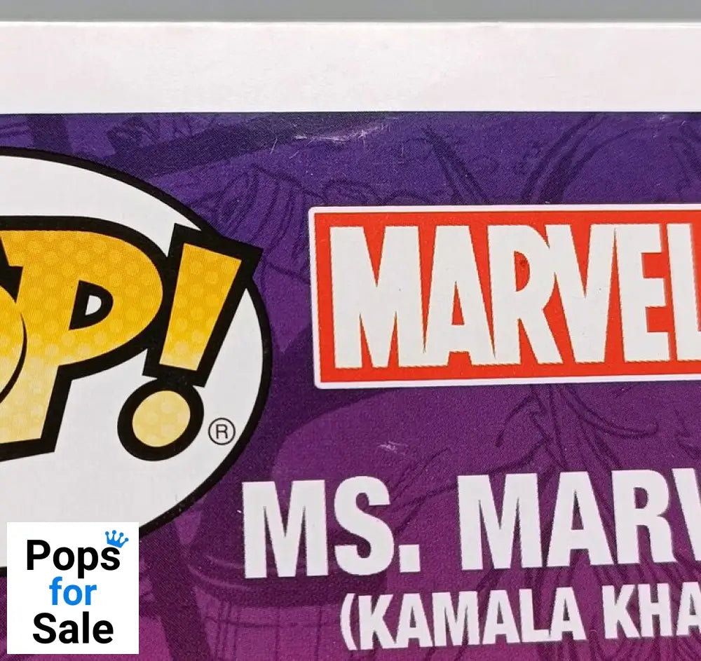 #190 Ms. Marvel (Kamala Khan) - Marvel - Box Damaged Funko POP - PopsforSale.co.uk