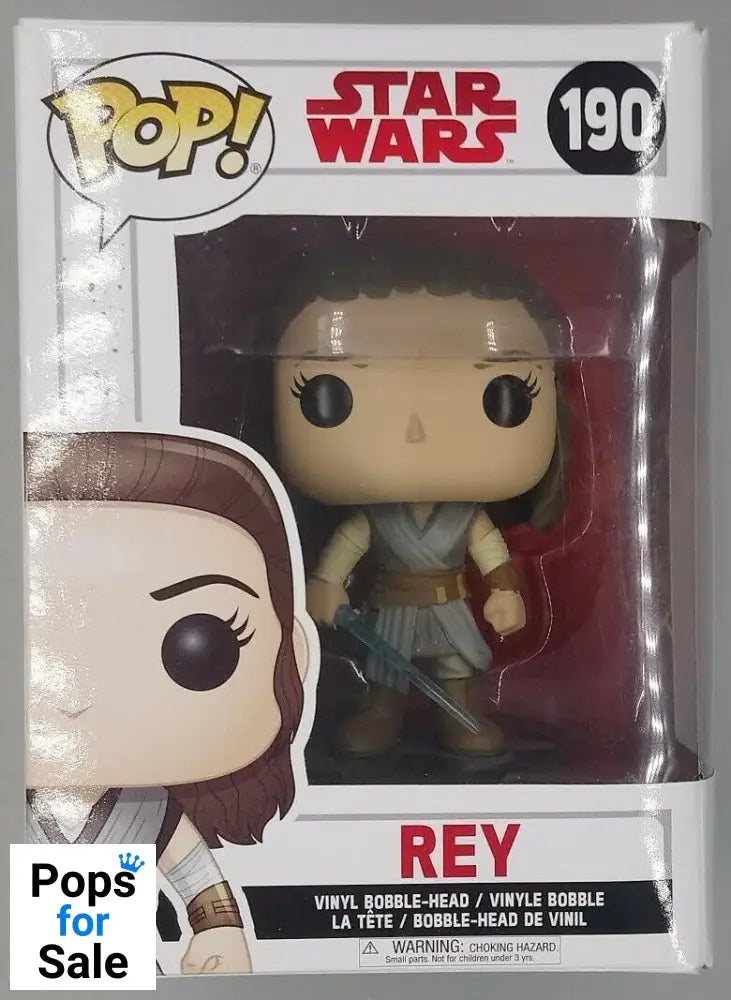 #190 Rey - Star Wars The Last Jedi - Box Damaged Funko POP - PopsforSale.co.uk