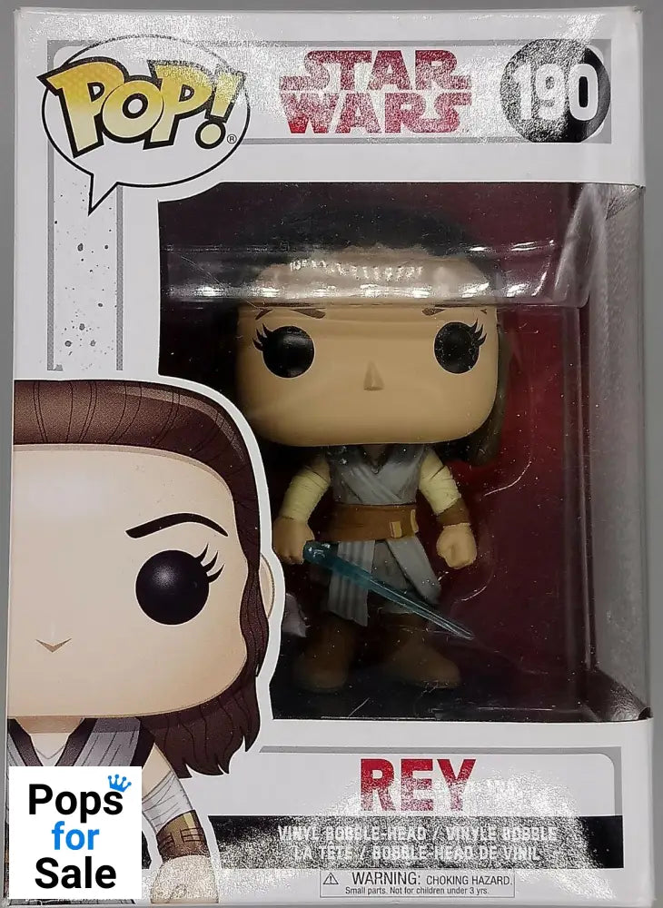 #190 Rey - Star Wars The Last Jedi Funko POP - PopsforSale.co.uk