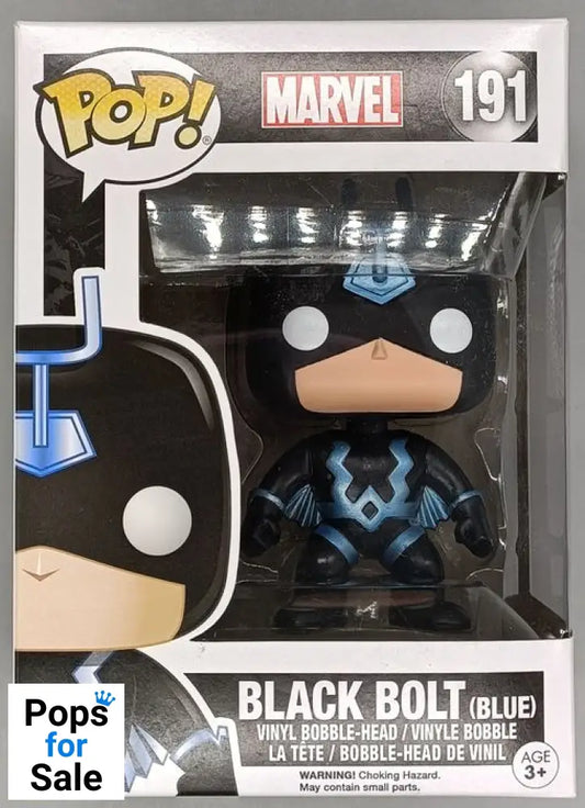 #191 Black Bolt (Blue) - Marvel - Box Damaged Funko POP - PopsforSale.co.uk