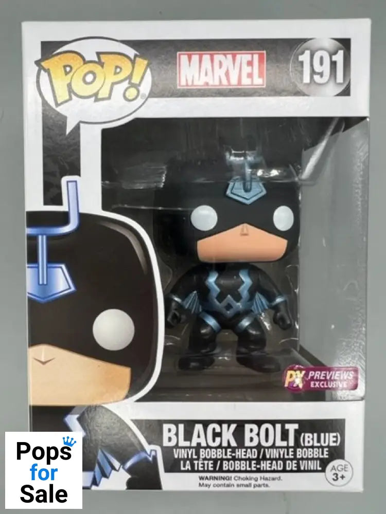 #191 Black Bolt (Blue) - Marvel Funko POP