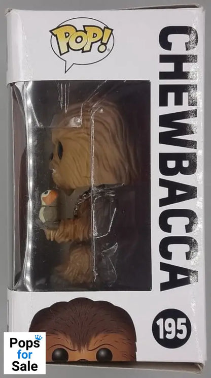 #195 Chewbacca (w/ Porg) - Star Wars - Box Damaged Funko POP - PopsforSale.co.uk