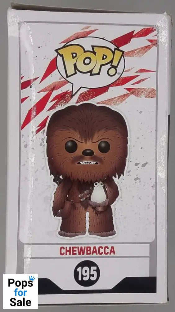 #195 Chewbacca (w/ Porg) - Star Wars - Box Damaged Funko POP
