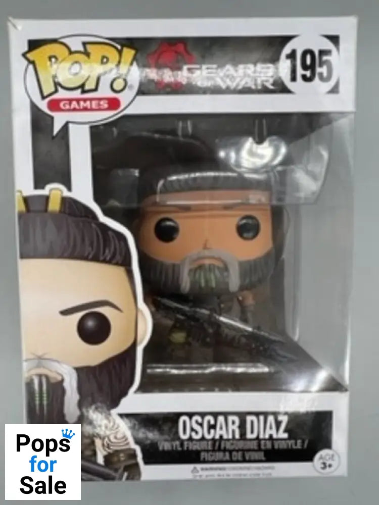 #195 Oscar Diaz - Gears of War - Box Damaged Funko POP - PopsforSale.co.uk