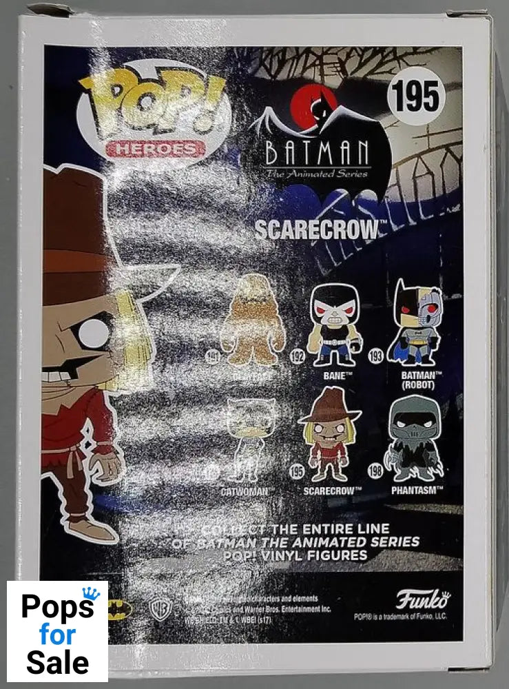 #195 Scarecrow - DC - Batman Animated Series - Box Damaged Funko POP - PopsforSale.co.uk