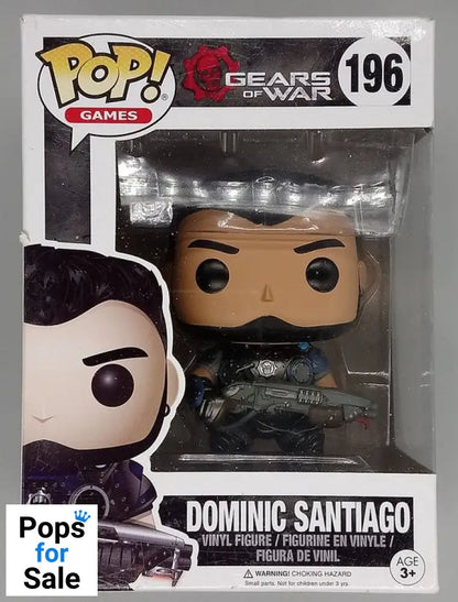 #196 Dominic Santiago - Gears of War - Box Damaged Funko POP - PopsforSale.co.uk