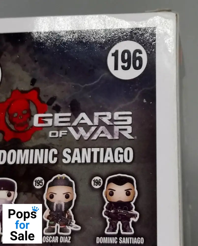 #196 Dominic Santiago - Gears of War - Box Damaged Funko POP - PopsforSale.co.uk