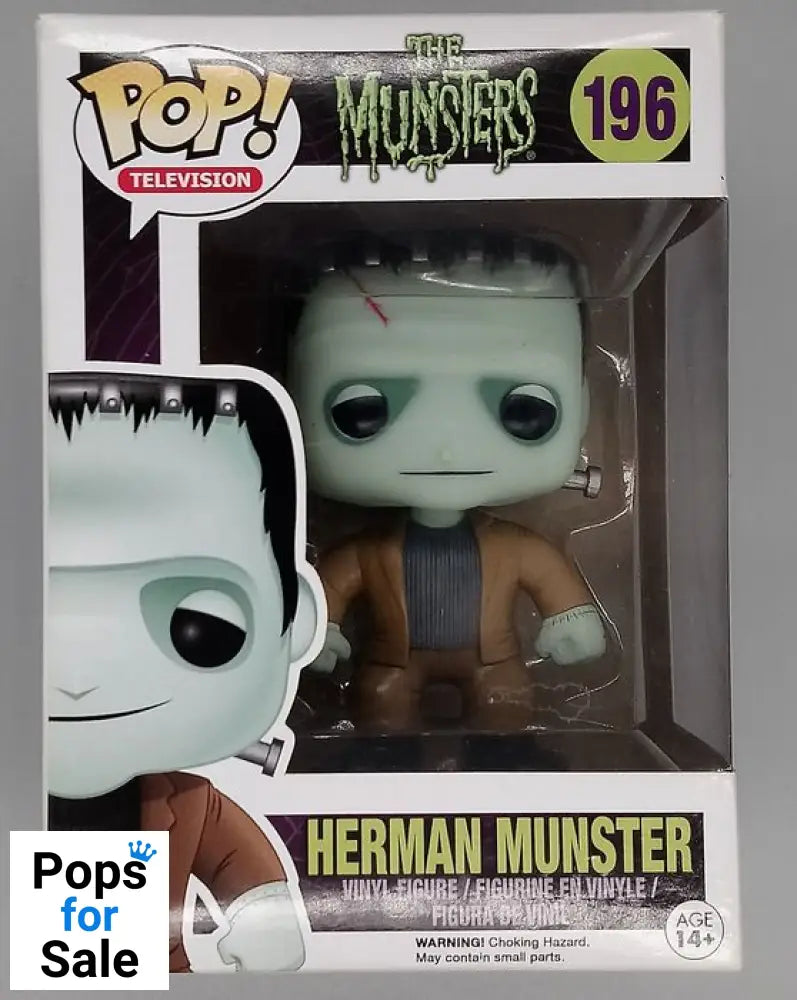 196 Herman Munster - The Munsters - Funko POP - Box Damaged