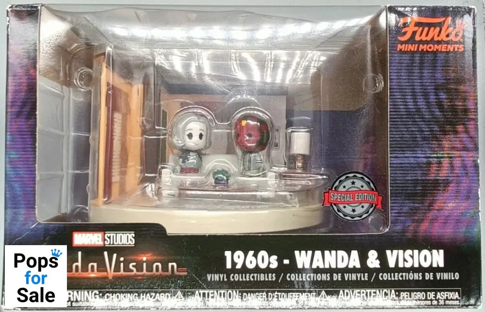 1960s Wanda & Vision Wandavision Marvel - Mini Moment Box Damaged Funko POP