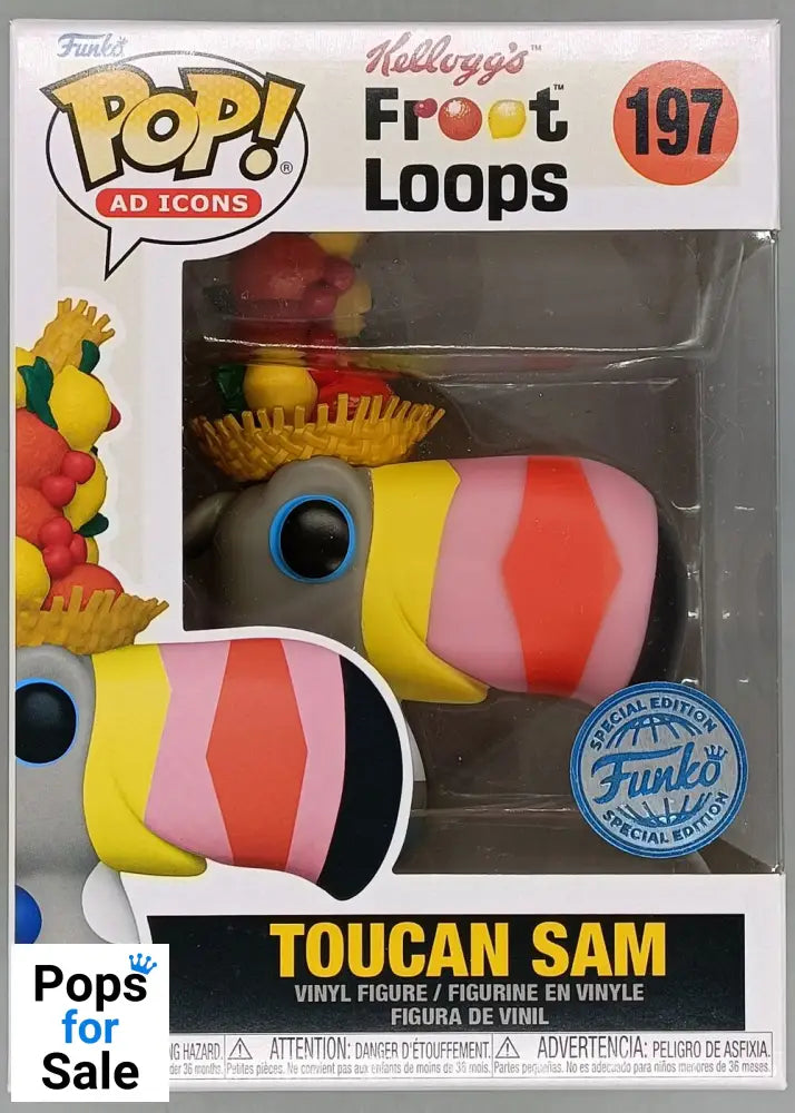#197 Toucan Sam with Fruit Hat - Ad Icons - Fruit Loops Funko POP
