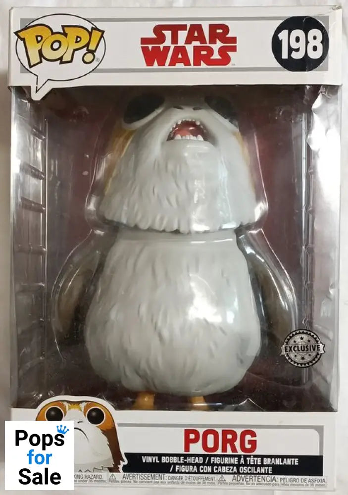 #198 Porg - 10 Inch - Star Wars - Box Damaged Funko POP