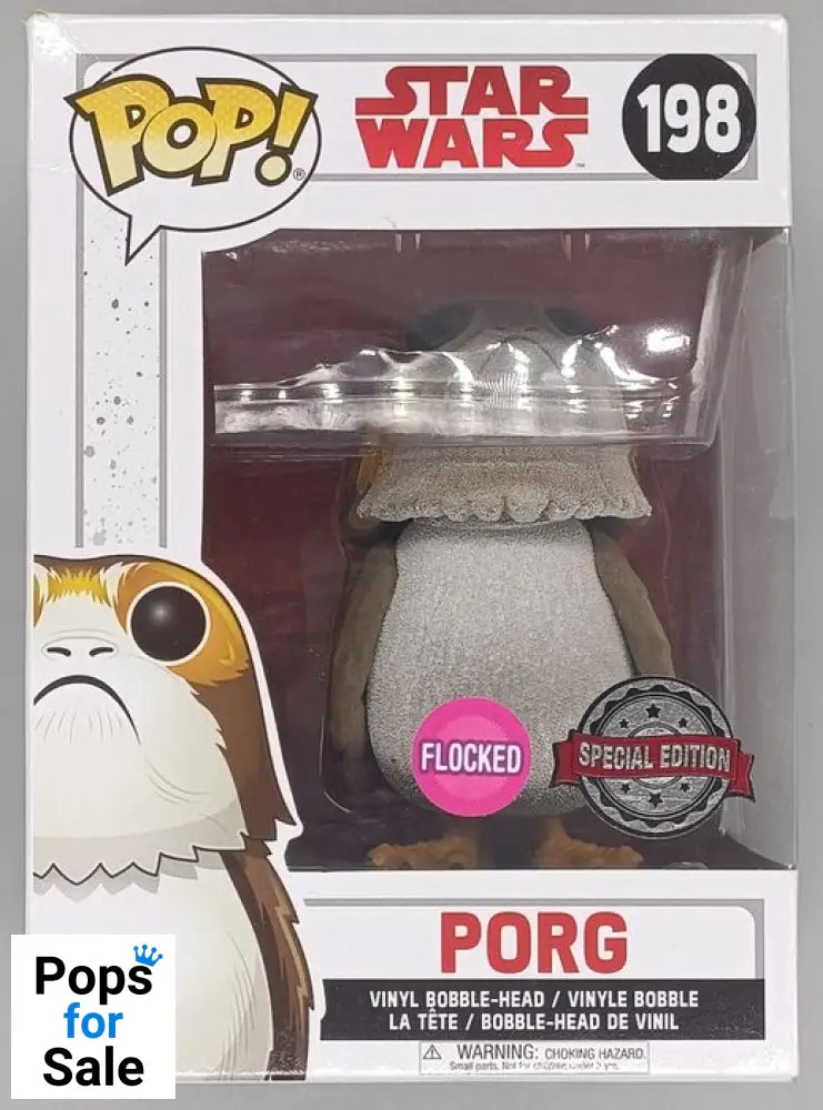 198 Porg - Flocked - Star Wars - Box Damaged Funko POP