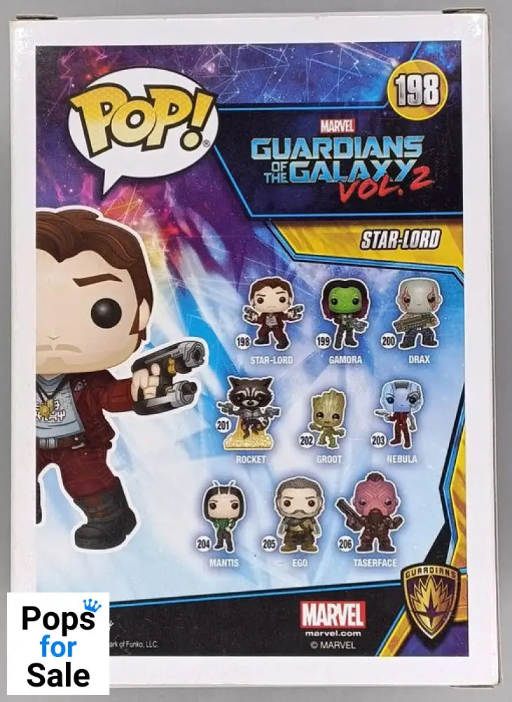 #198 Star-Lord (Masked) Chase Guardians Of The Galaxy Vol 2 Funko POP