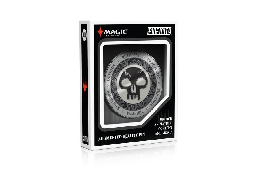 Pinfinity AR Pin: Black Mana Crest - Magic the Gathering PFMTG006 Pin