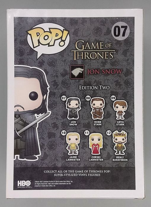 #07 Jon Snow (Bloody) - Game of Thrones Funko POP