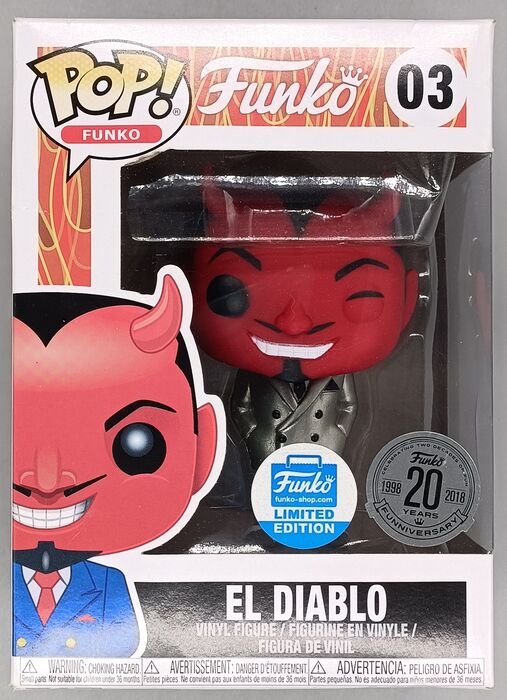 #03 El Diablo (Silver) - Funko (Originals) - Box Damaged Funko POP