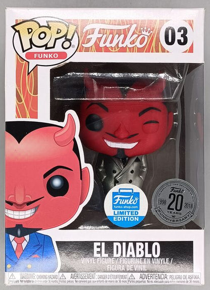 #03 El Diablo (Silver) - Funko (Originals) - Box Damaged Funko POP