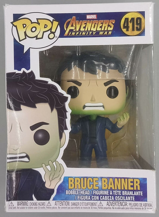 #419 Bruce Banner - Marvel Avengers Infinity War Box Damaged Funko POP