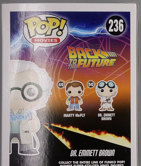 #236 Dr. Emmett Brown (w/ Jumper Cables) - Box Damaged Funko POP