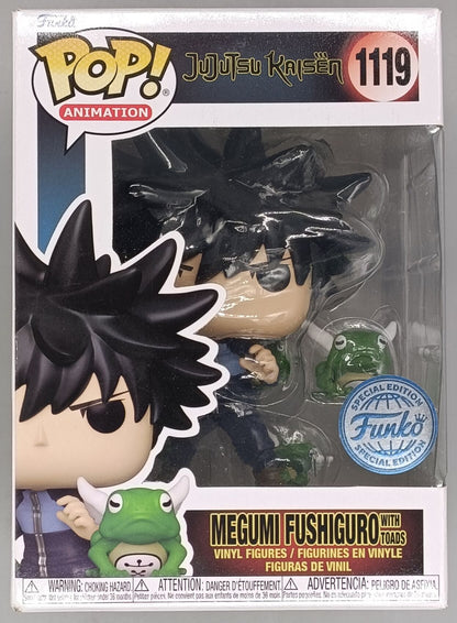 1119 Megumi Fushiguro (w/ Toads) -  Jujutsu Kaisen - Funko POP - Box Damaged