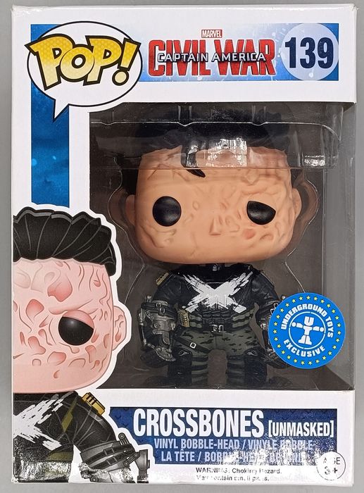 #139 Crossbones (Unmasked) Marvel Captain America Box Damaged Funko POP