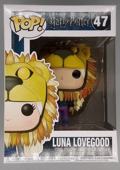 #47 Luna Lovegood (w/ Lion Hat) - Harry Potter Box Damaged Funko POP