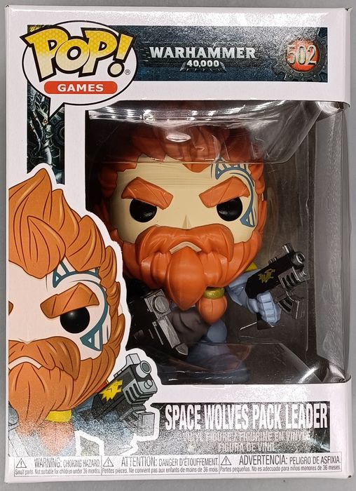 502 Space Wolves Pack Leader - Warhammer 40000 Funko POP - Box Damaged
