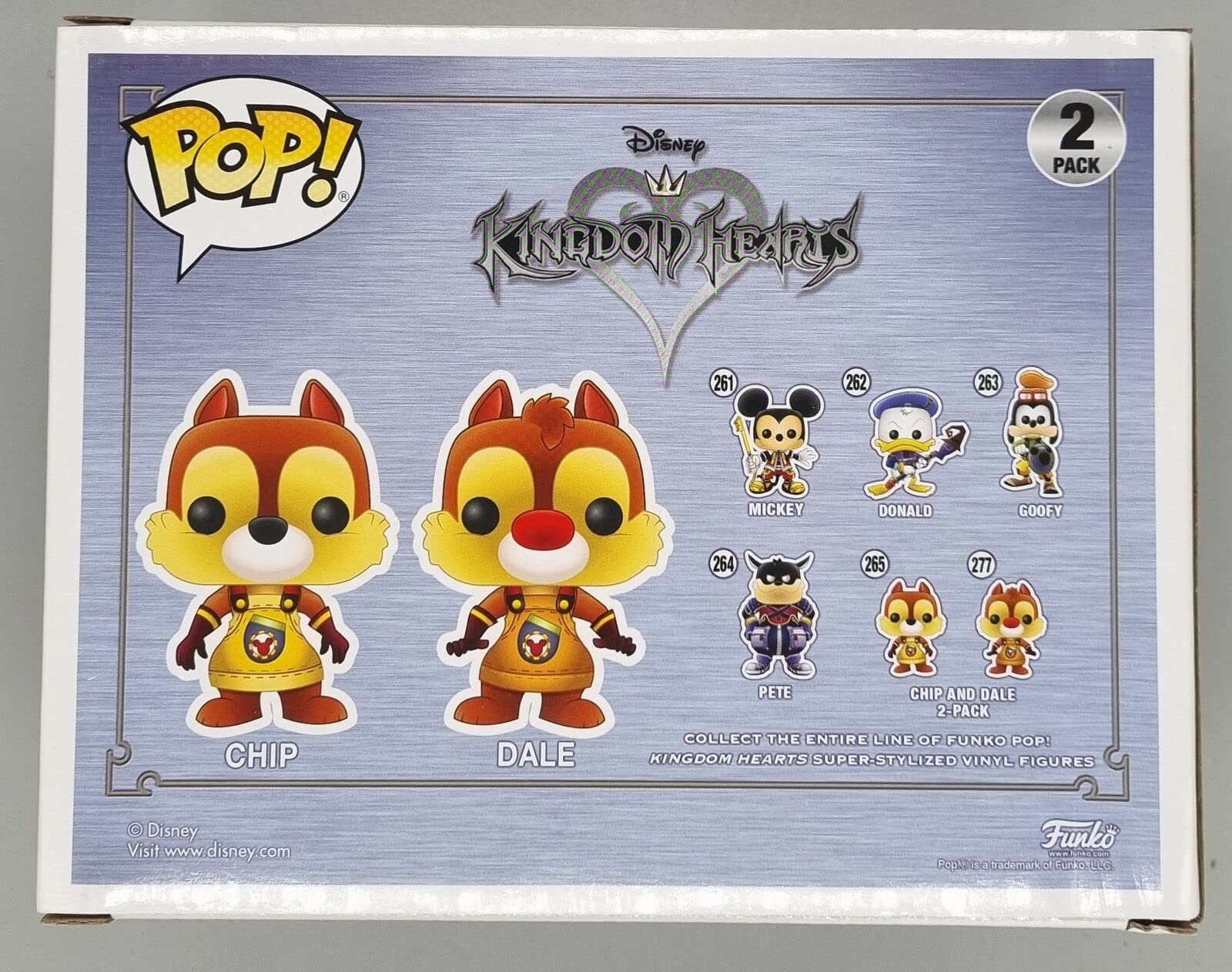 [2 Pack] Chip and Dale - Disney Kingdom Hearts Funko POP