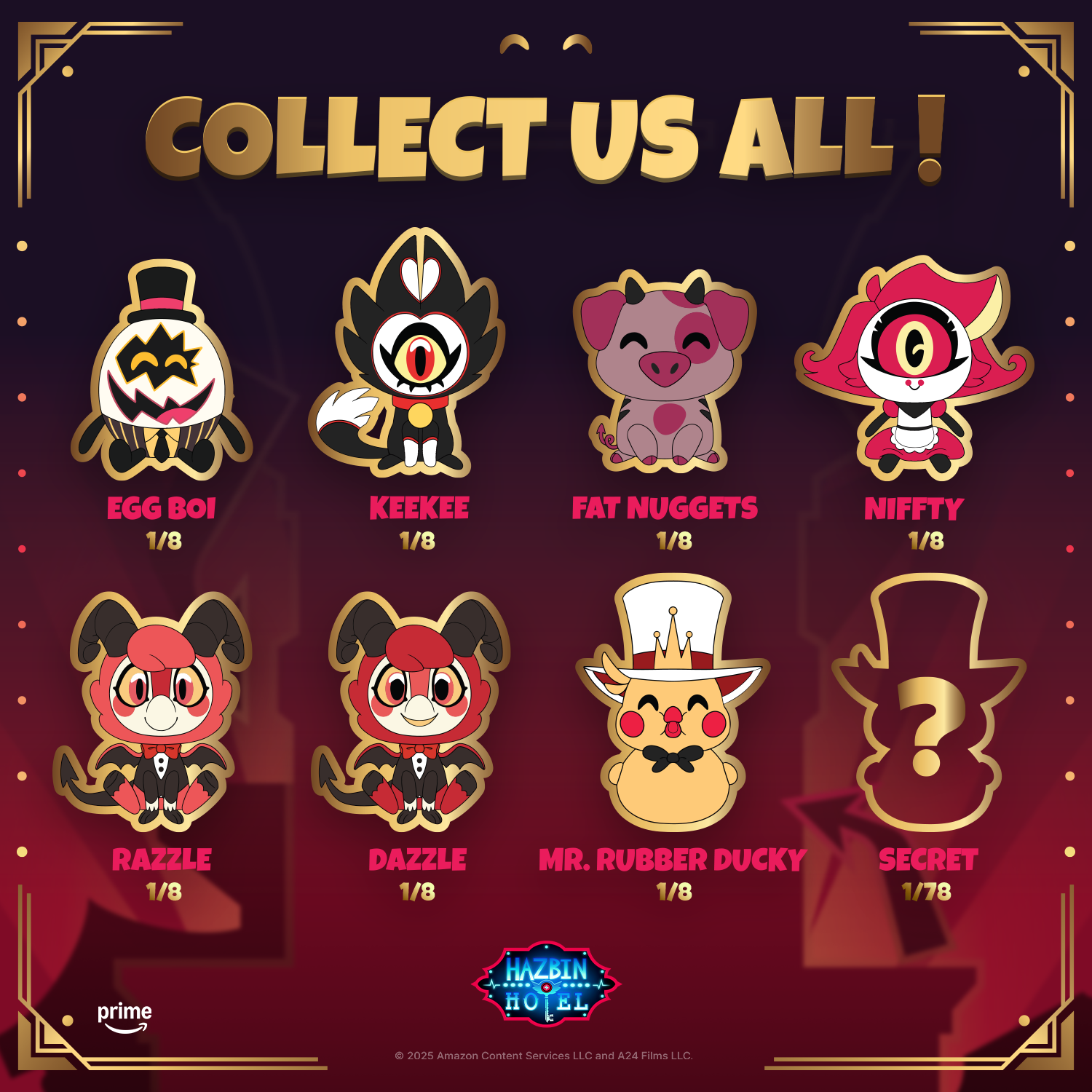 Youtooz - Hazbin Hotel: Lil Guyz - Blind Box (6 Inch Plush in Each Box) Plush Figure