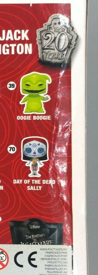 #72 Santa Jack Skellington Disney The Nightmare Box Damaged Funko POP