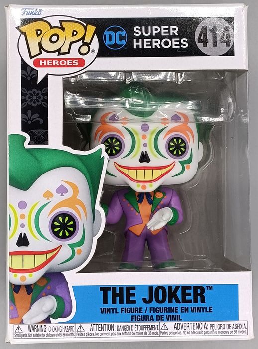 #414 The Joker - Glow - DC Super Heroes Dia De Lo Box Damaged Funko POP