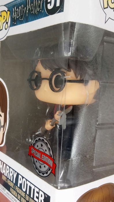 #51 Harry Potter (w/ Firebolt) - Harry Potter - Box Damaged Funko POP