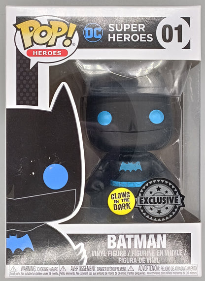 #01 Batman (Silhouette) - Glow - DC - Box Damaged Funko POP