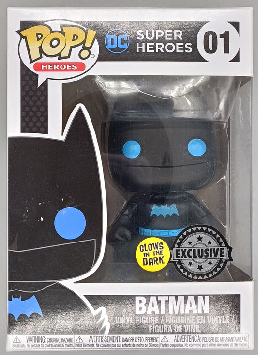 #01 Batman (Silhouette) - Glow - DC - Box Damaged Funko POP